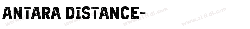 antara distance字体转换